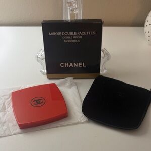 CHANEL Red Compact Mirror